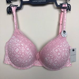 Lucky Brand No Show Demi Bra 36C